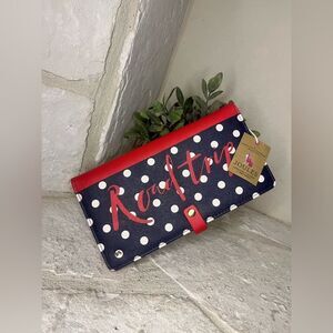 Joules “Road Trip” Navy/red/white highflyer travel wallet NWT